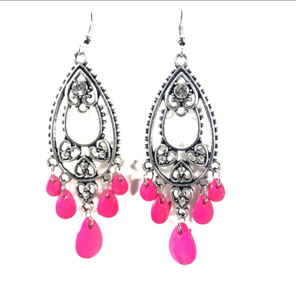 Tiered Silver earrings